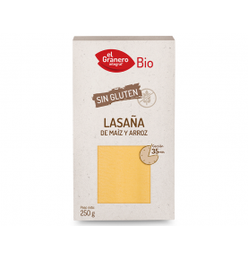 Laminas lasaña sin gluten Bio, El Granero (250g)  de El Granero Integral