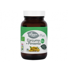 Cúrcuma + Pimienta Bio, El Granero (60 CAP ,440 mg)  de El Granero Integral