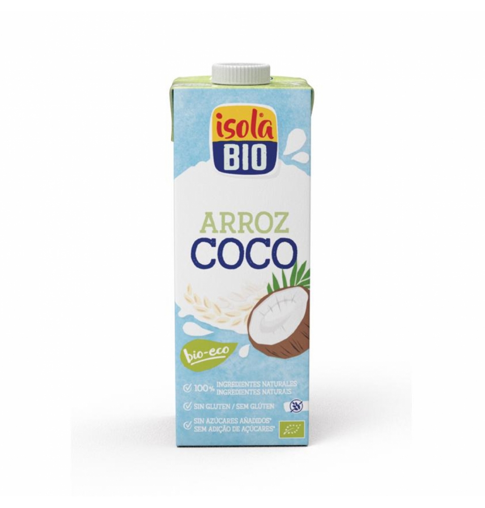 Bebida de Arroz y coco Bio, Isola Bio (1 L)  de Isola Bio