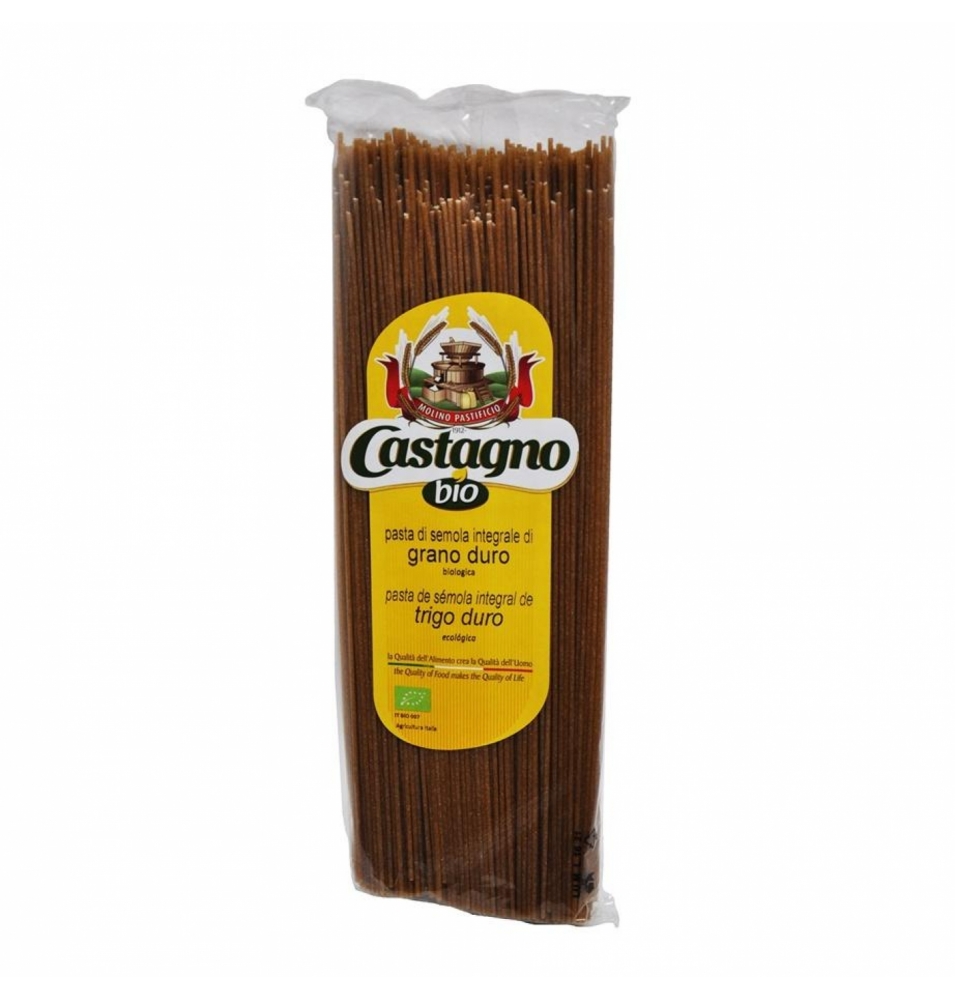 Espagueti de trigo integral Bio, Castagno (500g)  de Castagno Bruno