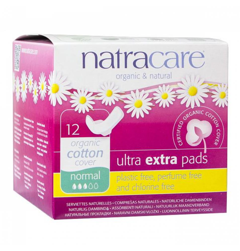 Compresa Ultra Extra Normal Alas Bio, Natracare (12 Uni)  de NATRACARE