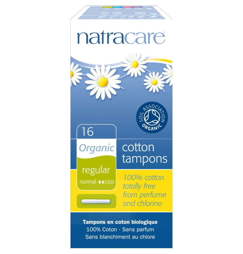 Tampón Regular con aplicador Bio, Natracare (16 Uni)  de NATRACARE