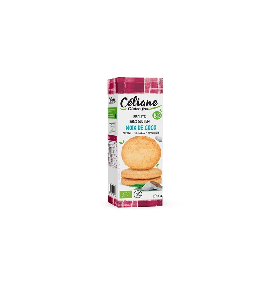 Galletas de coco sin gluten Bio, Celiane (3*50g)  de Céliane - Gluten Free