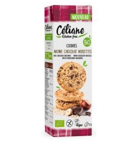 Cookies de avena, avellanas y chocolate sin gluten Bio, Celiane (120g)  de Céliane - Gluten Free