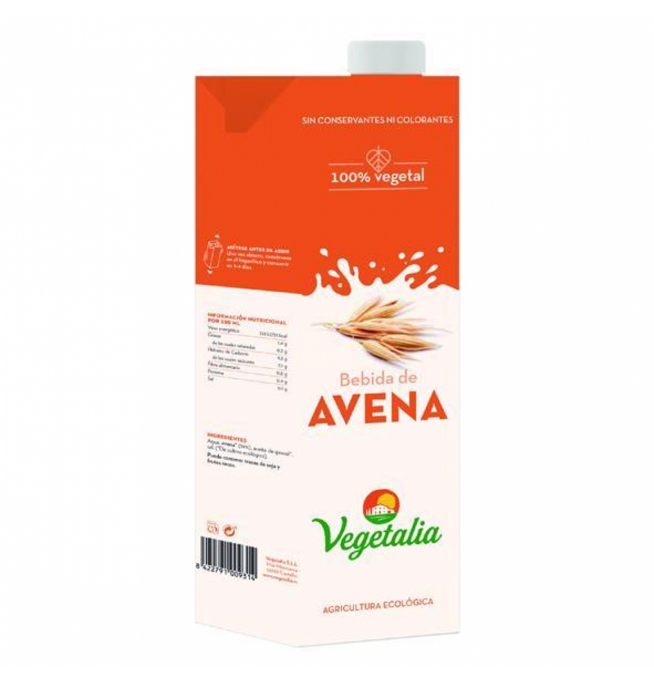 Bebida avena Bio, Vegetalia (1l)  de VEGETALIA