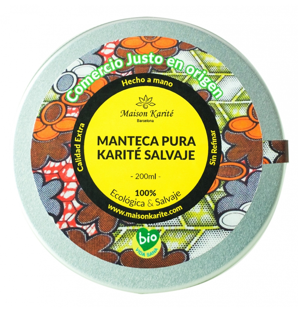 Manteca pura de Karité Salvaje Bio, Maison Karité (200ml)  de Maison Karite