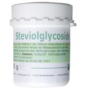 Glicósidos de Esteviol en polvo, Med Herbs (25g)  de Med Herbs