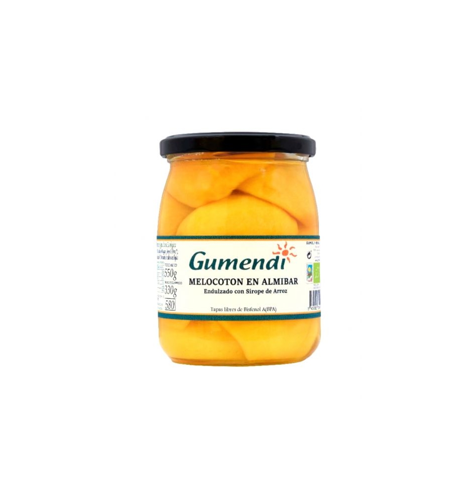 Melocotón en almíbar bio, Gumendi (580g)  de Gumendi