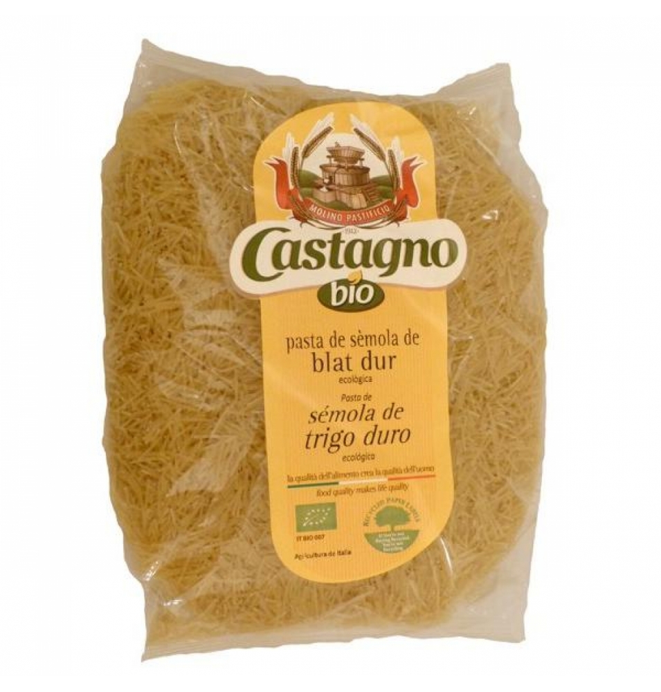 Fideos de trigo nº4 bio, Castagno (500g)  de Castagno Bruno