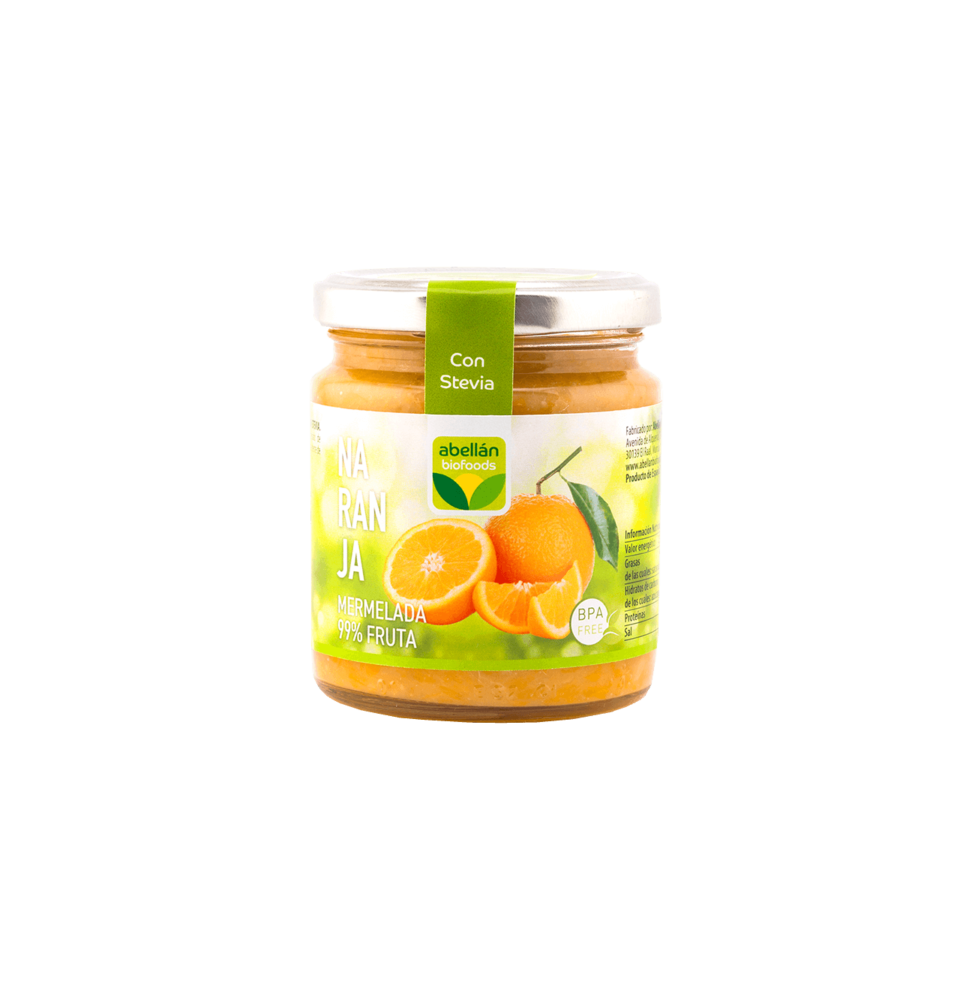 Mermelada de Naranja con Stevia bio, Abellán Biofoods (235g)  de Abellán Biofoods