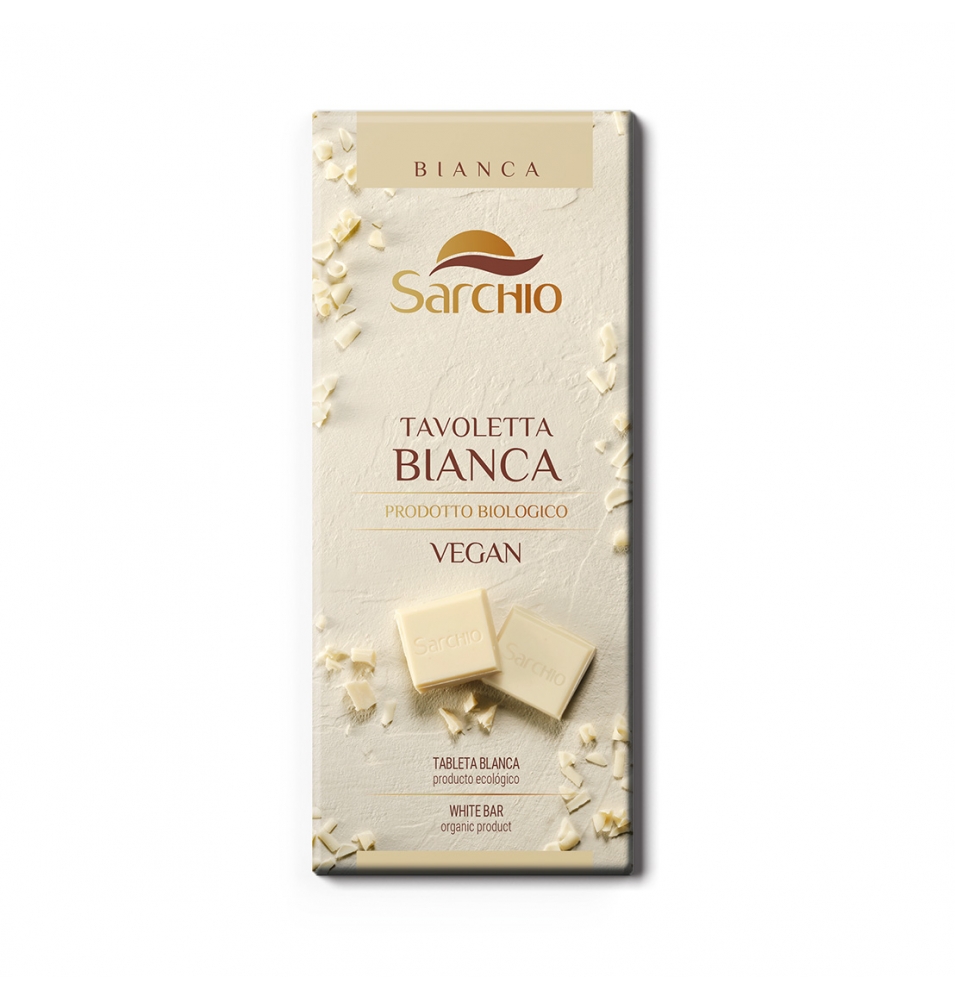 Chocolate blanco vegano bio, Sarchio (80g)  de Sarchio