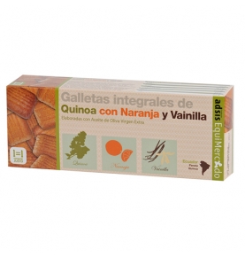 Galletas integrales de avena y quinoa con vainilla y naranja bio, Equimercado (125g)  de EquiMercado