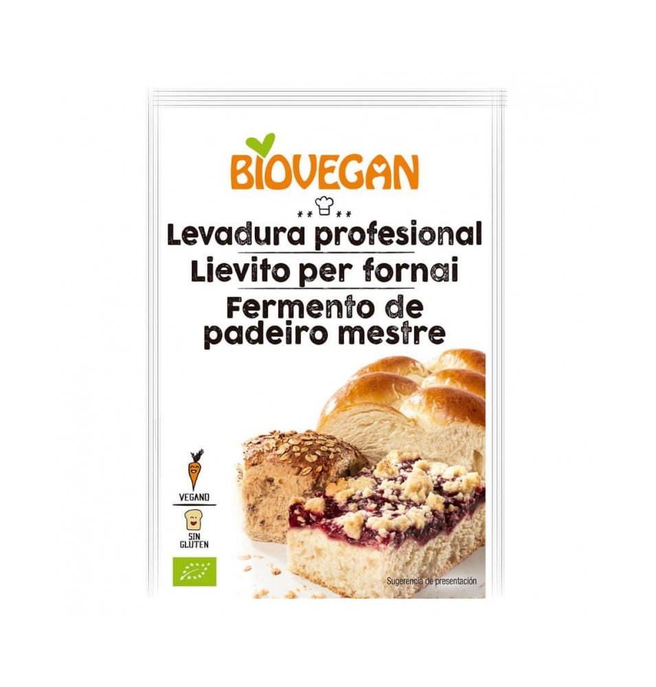 Levadura para Pan Bio, Biovegan (7g)  de Biovegan