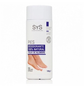 Desodorante Natural de Alumbre en Polvo para Pies, Laboratorio SYS (100g)  de Laboratorio SyS