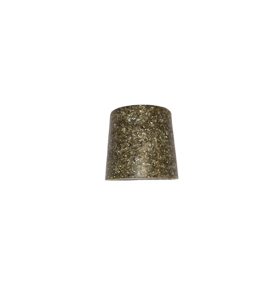 semilla de vida y piedra semipreciosa llamada: Amatista Kit de Orgón Energía de Cristal Kit de Pirámide Floresyabejas Pirámide de Orgonita en tonos morados y plateados con chips de aluminio 