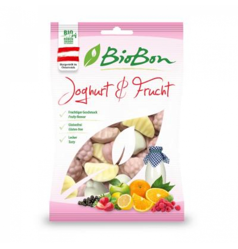 Caramelos de goma sabor yogur y fruta Bio, Biobon (100g)  de BIOBON