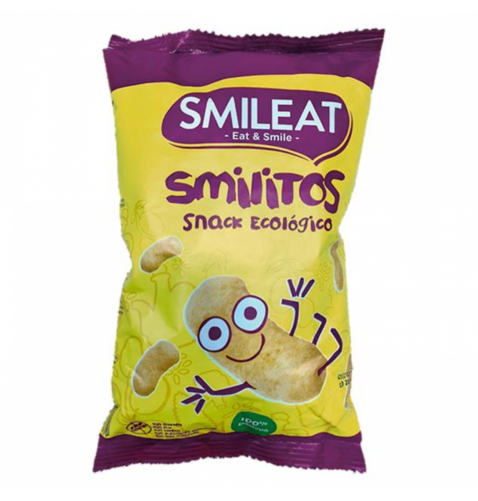 Snacks de Maiz Gusanitos Smilitos Bio, Smileat (38g)  de Smileat
