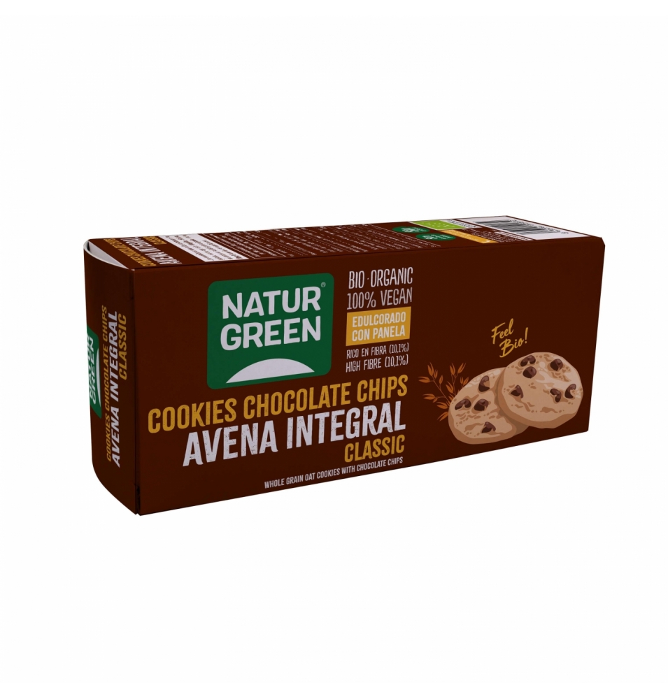 Cookie de Avena Integral y chips de chocolate Bio, NaturGreen (140g)  de NaturGreen