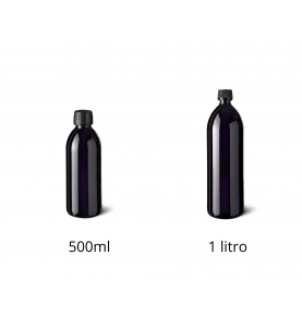 Botella de vidrio violeta, Miron Violett Glas (500ml-1litro)  de Miron Violett Glas