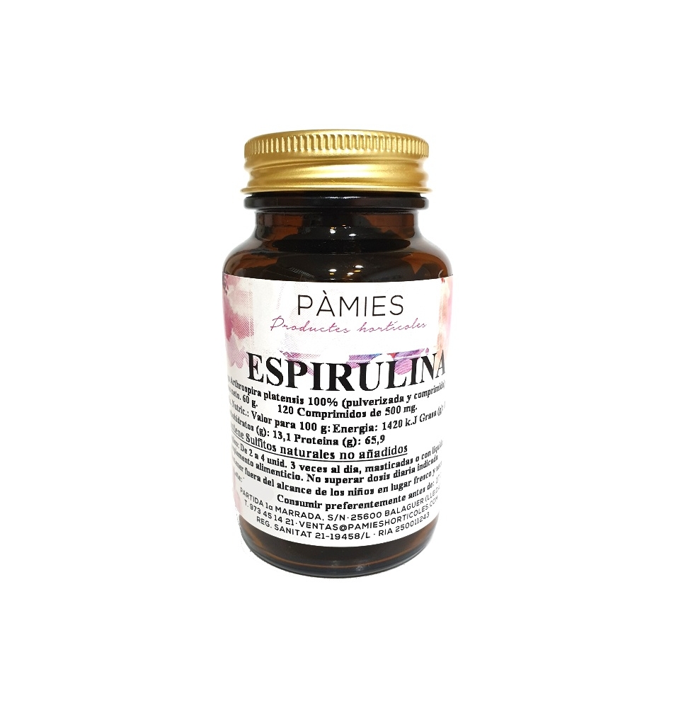 Espirulina Bio, Pàmies Vitae (120 comprimidos)  de Pàmies vitae