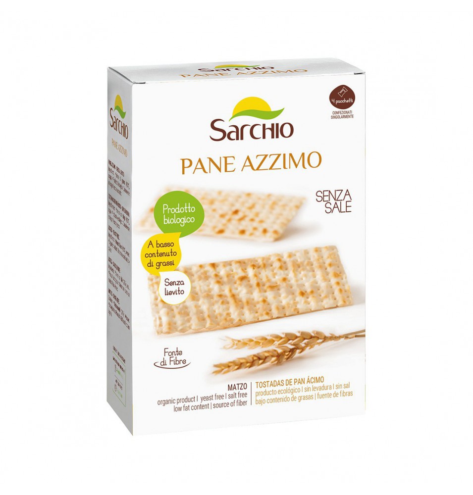 Pan azimo sin levadura Bio, Sarchio (160 g)  de Sarchio