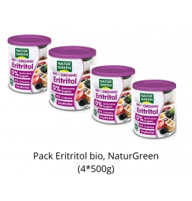 Pack Ahorro de Eritritol bio, NaturGreen (4x500g)  de NaturGreen