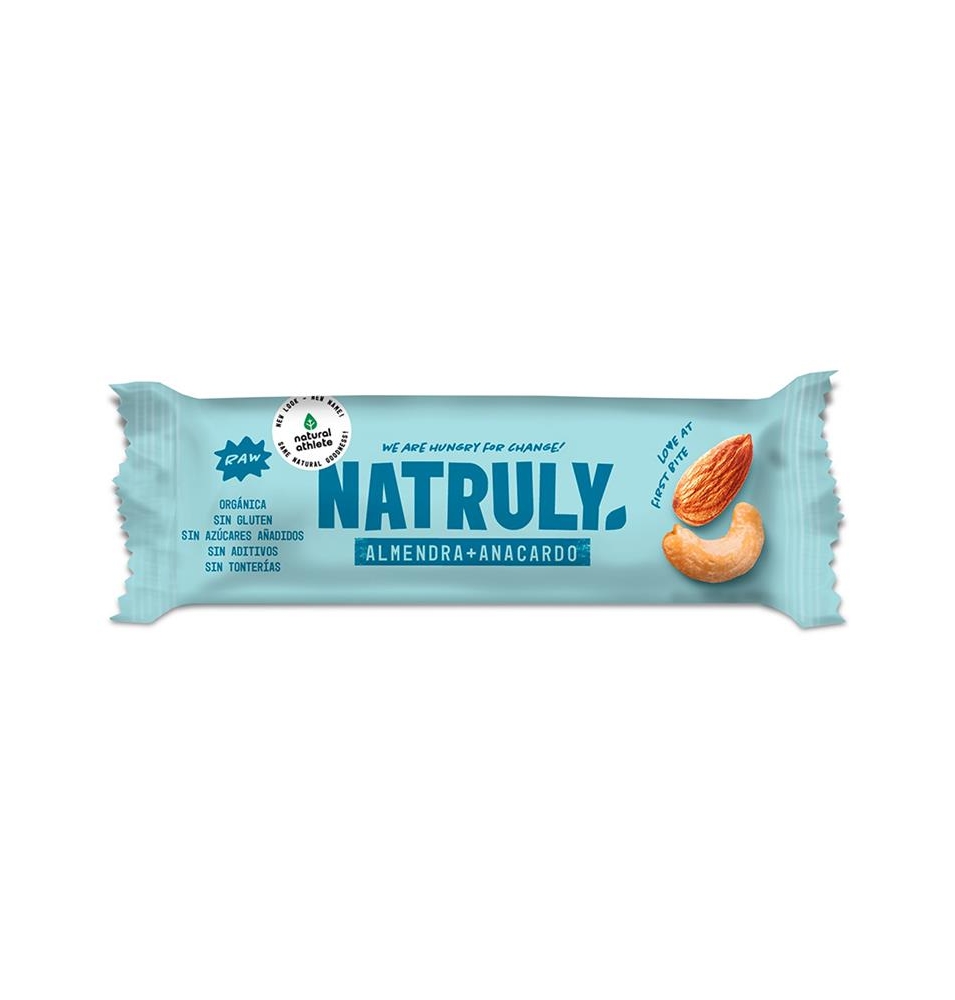 Barrita energética de almendra y anacardo Bio, Natruly (40g)  de Natruly