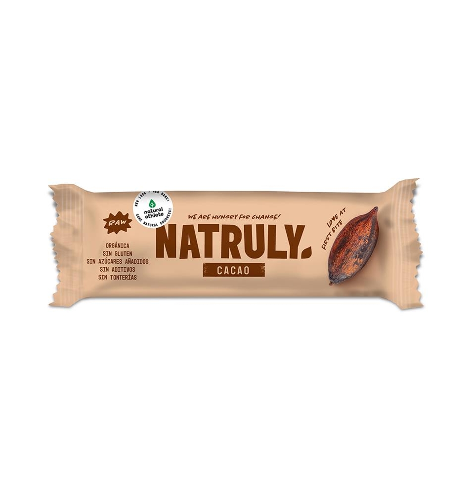 Barrita energética de cacao Bio, Natruly (40g)  de Natruly
