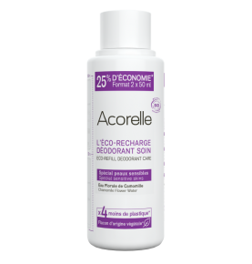 Pack Ahorro Desodorante roll on + Recarga piel sensible bio, Acorelle  de Acorelle