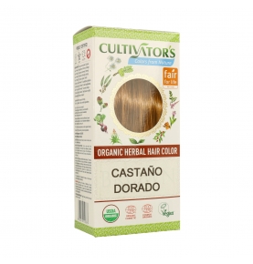 Tinte vegetal Castaño Dorado bio, Cultivators (100g)  de CULTIVATORS