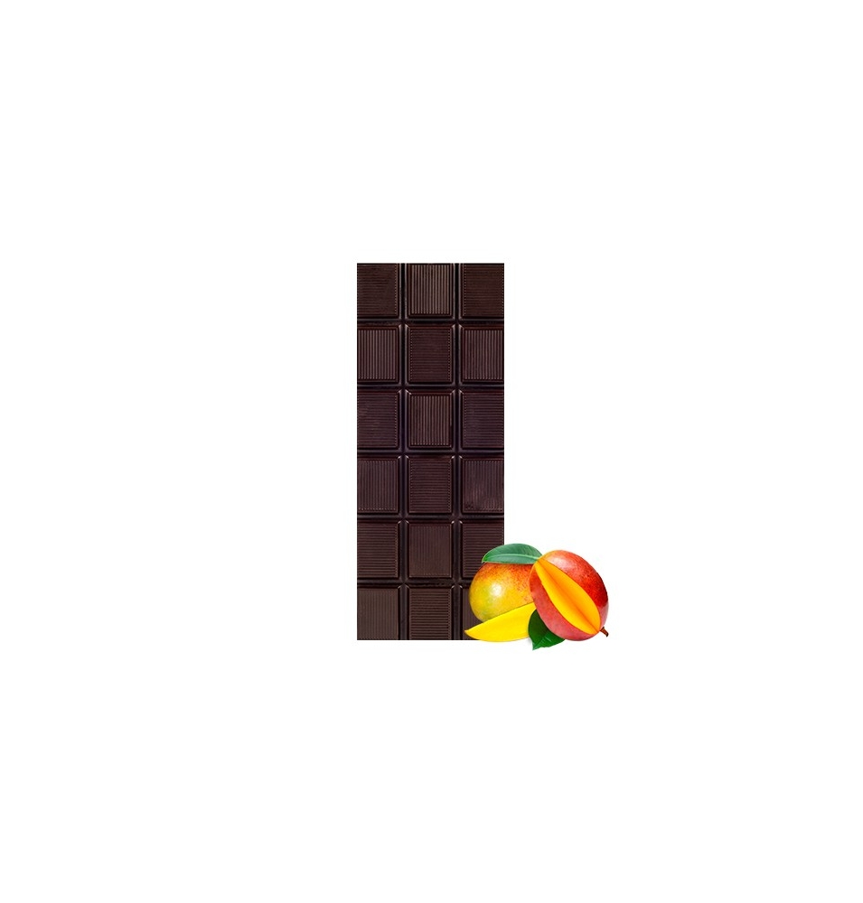 Chocolate Negro 74% Cacao con mango bio, Sabor Andaluz (100g)  de Chocolates La Virgitana - Sabor Andaluz