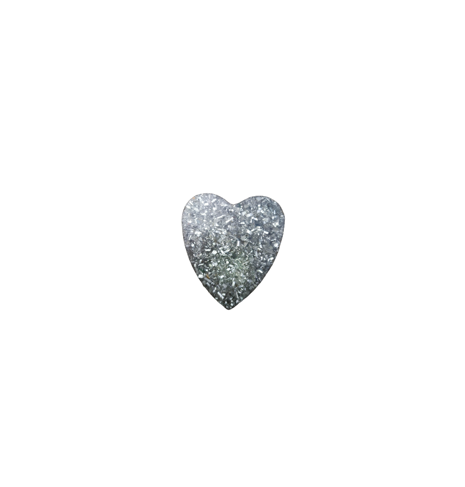 Colgante Orgonita de aluminio forma de corazón (15g)  de