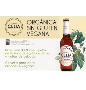 Cerveza sin gluten y vegana bio, Celia (33cl)  de