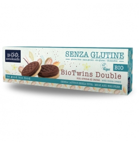 Galletas Biotwins Double Crema de Cacao Sin Gluten Bio, Sottolestelle (125g)  de Sottolestelle