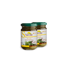 Salsa de pesto verde, sin gluten Bio Sarchio (130g)  de Sarchio