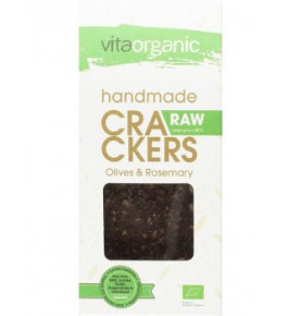 Cracker crudivegano Aceitunas-Romero eco, VitaOrganic (90 g)  de VitaOrganic