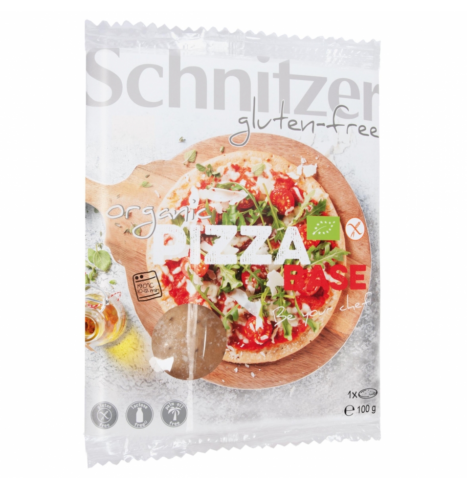Bases para pizza sin gluten Bio, Schnitzer (100g)  de Schnitzer