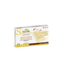 Barrita de arroz inflado con chocolate blanco Bio Sarchio (75 g)  de Sarchio