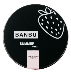 Dentífrico en Polvo Summer Sabor Fresa, Banbu (60ml)  de Banbu