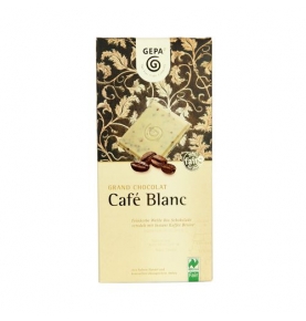 Chocolate Blanco con trocitos de Café BIO, Gepa (100g)  de Ideas