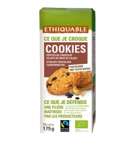 Cookies con cacao y anacardos BIO, Ethiquable (175g)  de Ideas