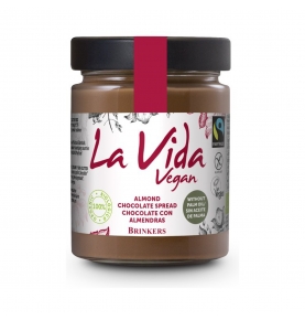 Crema chocolate con Almendras Vegana Bio, La Vida Vegan (270g)  de La vida Vegan