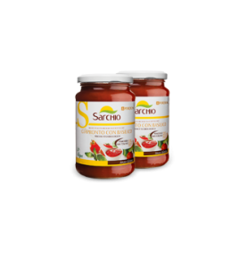 Salsa de tomate con albahaca, sin gluten Bio Sarchio (340g)  de Sarchio