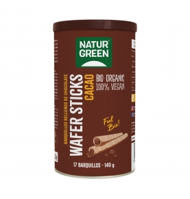 Barquillos de Chocolate Veganos Wafer bio, NaturGreen (140g)  de NaturGreen