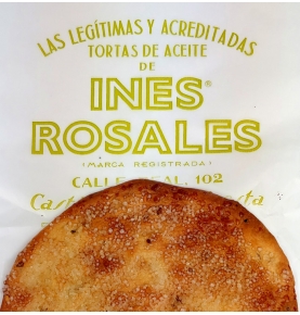 Tortas de aceite con azúcar de caña veganas bio, Inés Rosales (120g)  de Inés Rosales