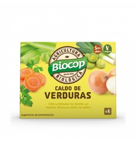 Caldo Vegetal en Cubitos con Sal Bio, Biocop (6 unidades)  de Biocop