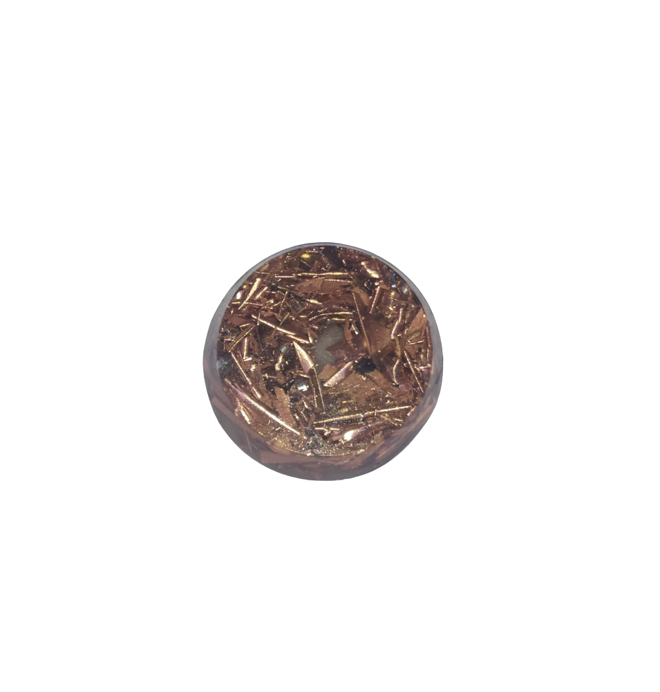 Orgonita de cobre forma de círculo (15g)  de