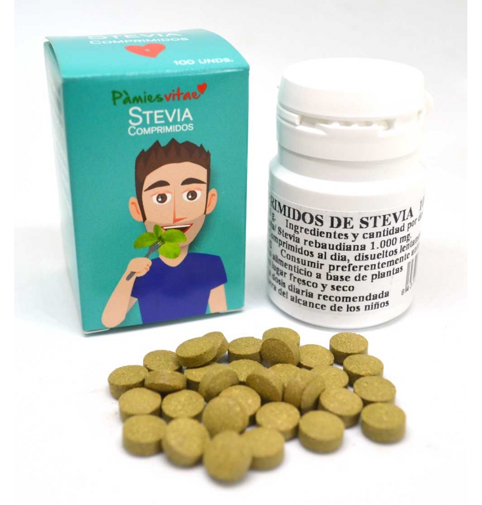 Comprimidos de hoja de Stevia (100 und.)  de Pàmies vitae