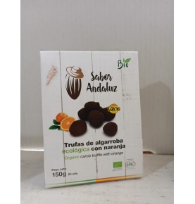 Trufas de Algarroba con naranja sin azúcar bio, Sabor Andaluz (150g)  de Chocolates La Virgitana - Sabor Andaluz