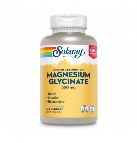 Bisglicinato de Magnesio 350mg, Solaray (120 cápsulas)  de Solaray